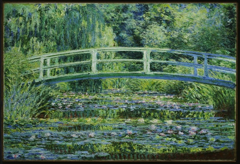 Claude Seerosenteich und Japanische Brücke, 1899 GET IT ACROSS