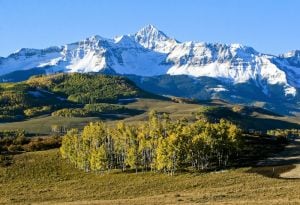 Der markante Wilson Peak nahe Telluride