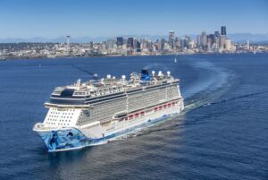 Norwegian Bliss Leaving Port Of Seattle, Credit Port Of Seattle