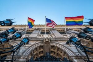 Boston Public Library Rainbow Flags_credit Kyle Klein