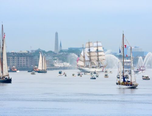 Auf dem Wasser und am Ufer in Boston