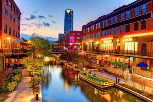 Bricktown Canal in the Bricktown District_credit Visit Oklahoma City