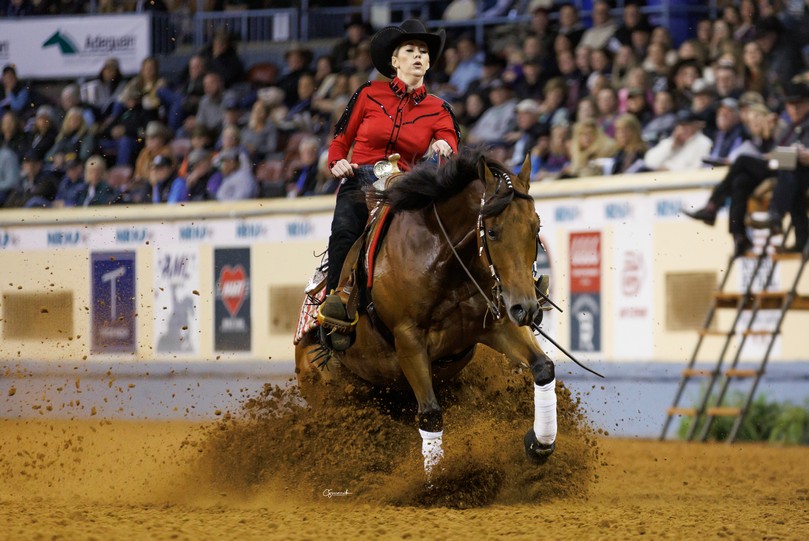 Reining horse even in Oklahoma City_credit Visit Oklahoma City