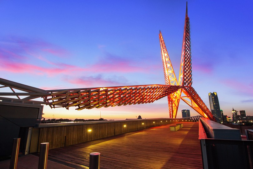 Scissortail Bridge Oklahoma City_Credit Visit Oklahoma City